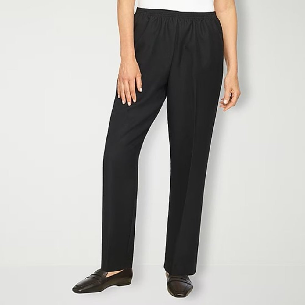 EXC Alfred Dunner Classics PANTS Women’s 16P Mid Rise Straight Pull-On SHORT